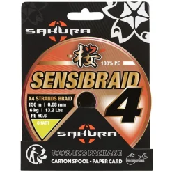 Tresse Sakura Sensibraid 4X Chartreuse - 150M