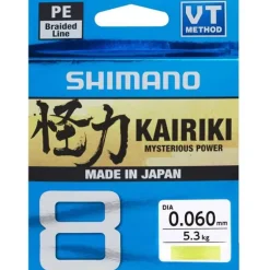 Tresse Shimano Kairiki Sx8 Jaune - 300M