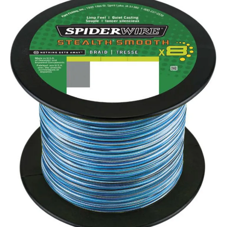 Tresse Spiderwire Stealth Smooth 8 Blue Camo - 2000M