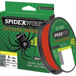 Tresse Spiderwire Stealth Smooth 8 - Rouge - 150M