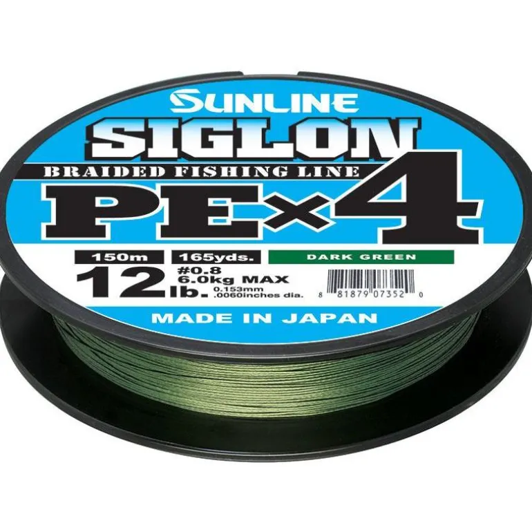 Tresse Sunline Siglon Braid Pe 4X Vert Fonce - 300M