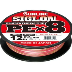 Tresse Sunline Siglon Braid Pe 8X Multicolor - 200M