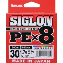 Tresse Sunline Siglon Braid Pe 8X Multicolor - 600M