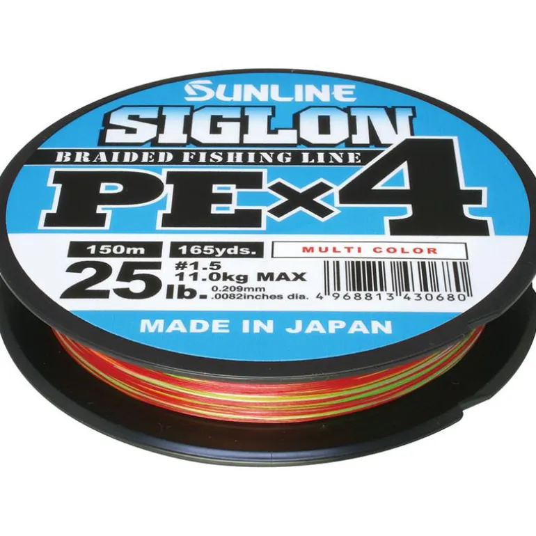 Tresse Sunline Siglon Braid Pe 4X Multicolore - 150M