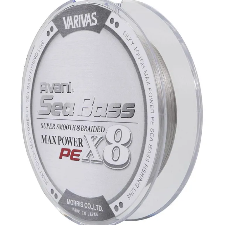 Tresse Varivas Avani Seabass Max Power X8 Gris - 150M