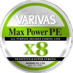 Tresse Varivas Max Power Pe X8 Lime Green - 150M